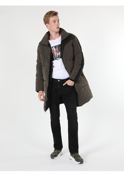 Colin's Colins Regular Fit Şişme Cepli Yeşil Erkek Kaban 001