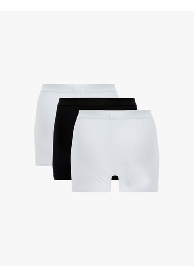 Koton Basic Pamuklu 3'lü Boxer Seti Beyaz 6slm90027mk