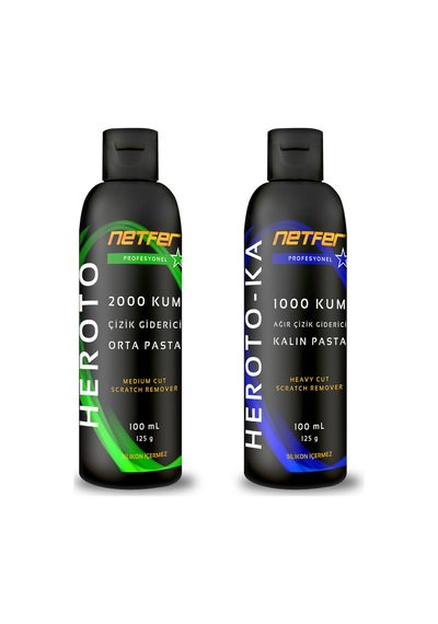 Netfer 2'li Orta Kalın Pasta Set - 2x100 Ml
