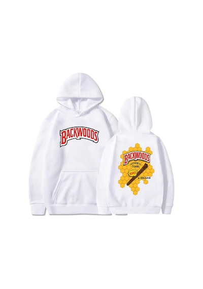 Tarzsokak Beyaz Kıyafetleri Backwoods Grafiksıcak Rahat U Streetwear