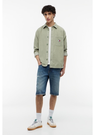 Tommy Hilfiger Tjm Brick Cord Ext Yeşil Gömlek Ceket-16260
