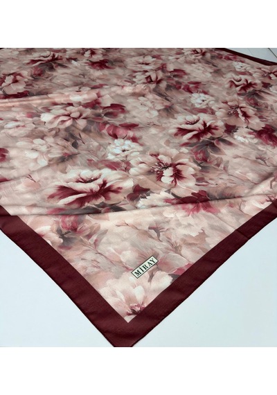 Miray Nevada Büyük Boy Organik Pamuk Eşarp - 120 X 120 - 06580 Açık Yeşil-07