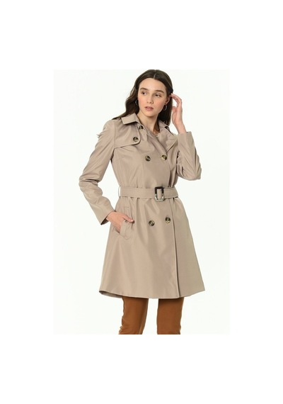 Z6642 Dewberry Bayan Trençkot-Bej