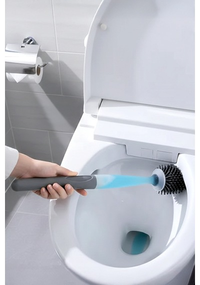 Banyo,tuvalet,klozet Temizleme Fırçası Gri