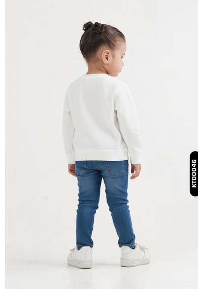 Xo Kids Kız Çocuk 2li Kombin Takmı 1-5 Yaş Set0406 Mavi