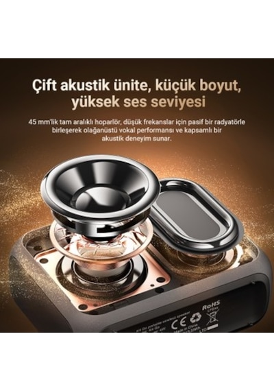 Taşınabilir Bluetooth Hoparlör İle 8 Saat Kullanım Süresi
