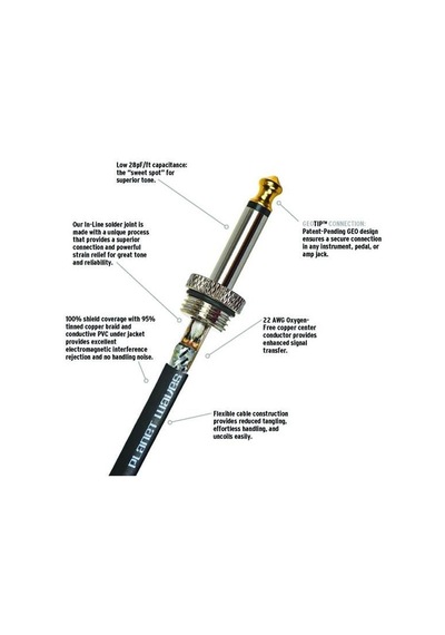 Planet Waves Pw-amsk-20 American Stage Ks Cable-20 6 Metre Korozyona Dayanıklı - Saf Sinyal - Esnek