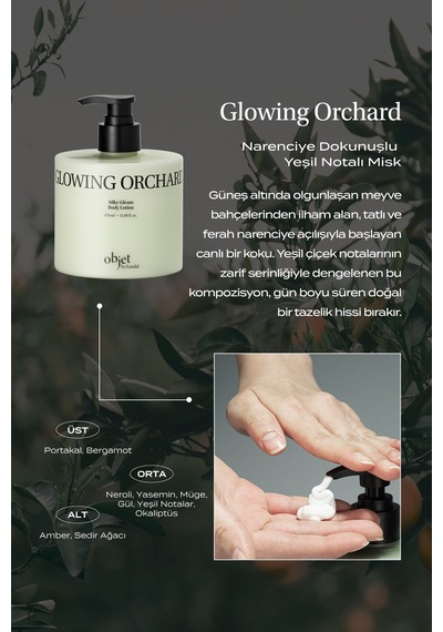 Yaşlanma Karşıtı Saten Bitişli Vücut Losyonu Kundal Silky Gleam Body Lotion Glowing Orchard