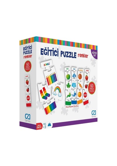Ca.5029 Eğitici Puzzle Renkler Çok Renkli