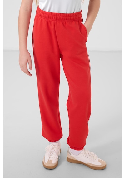 Tommylife Ekru-fiesta O Yaka Baskılı Lastik Paçalı Standart Fit Kız Çocuk Eşofman Takım - 75186 Ekru/fiesta Ekru - Kırmızı