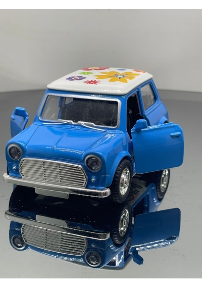 Metal 8 Cm Eski Classik Model Oyuncak Araba Açıklama Yaz - Mavi