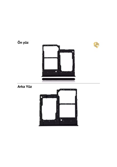 Samsung Galaxy A20e Sim İç Yuvası Çiftli İle Uyumlu Siyah Çiftli Sim Yuvası İkili Sim Tepsisi Çiftli