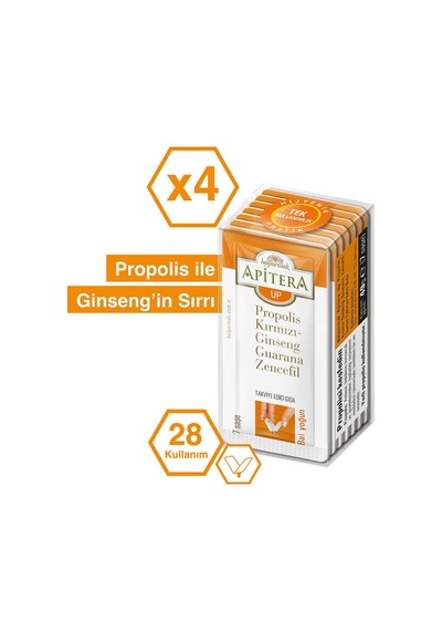 Apitera Up (Propolis, Bal, Kırmızı Giseng, Guarana) 28 x 7 G