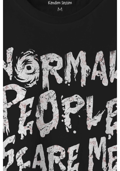 Normal People Scare Me Normal İnsanlar Beni Korkutuyor Gothic Sokak Baskılı Tişört Unisex T-shirt 001 Normal People Scare Me Normal İnsanlar Beni Korkutuyor Gothic Sokak Baskılı Tişört Unisex T-shirt 001