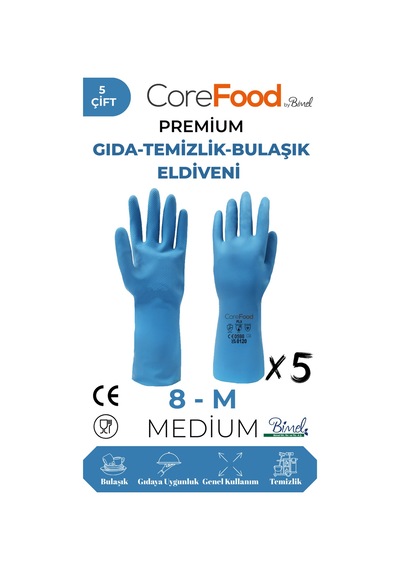 Fl3 Premium Gıda-temizlik-bulaşık Eldiveni M - 5 Çift