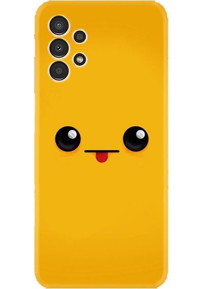 Samsung Uyumlu Galaxy A14 Kılıf Resimli Desenli Silikon Platinium Series Yellow Sweet 1817