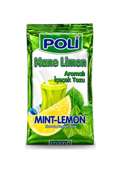 Poli Nane Limon Aromalı Sıcak İçecek Tozu 250 Gr Pratik Ve Lezzetli Toz İçecek 250 G