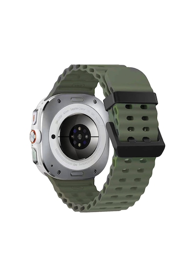 Samsung Uyumlu Galaxy Watch Ultra 47mm Zore Krd-118 Tırtıklı Tasarım Silikon Kordon