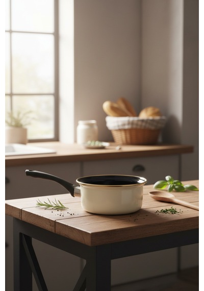 Akayev Emaye 14 Cm Sosluk Krem Çok Renkli