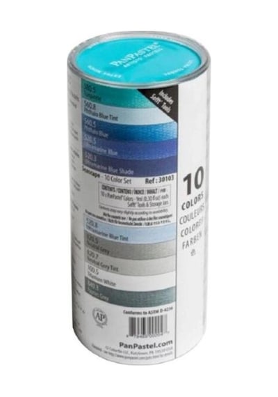Panpastel Ultra Soft Artist Pastel Boya Seascape 10lu Set 30103 Çok Renkli