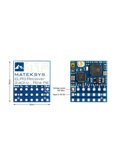 ELRS 2.4G PWM RX ELRS-R24-P6 RC Alıcı Receiver