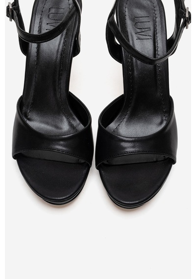 Luvishoes Poıse Siyah Kadın İnce Topuklu Abiye Ayakkabı