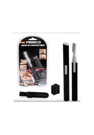 Ezgi Elektronik Princo Pr-100 Kulak Burun Ense Yanak Kaş Kıl Temizleme Kesme Kısaltma Cihazı Düzeltme Makinesi + Pil Hediyeli