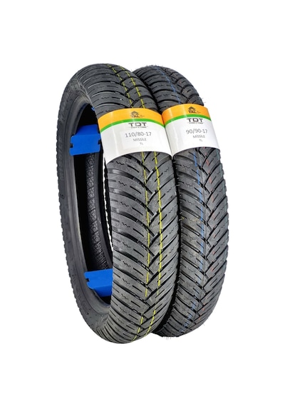 110/80-17 Ve 90/90-17 Lastik Takımı Tl Tubeless - Dubleks