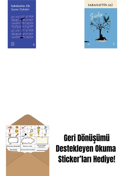 Everest Açıkhava 1 - Sabahattin Ali Seçme Öyküler + Şiirler + Okuma Sticker'ları