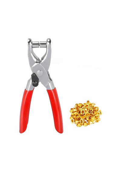 Lexroo Wp231079 140mm Cr-v Profesyonel Kuşgözü Pense + 100 Adet 4,5mm Kuşgözü Perçin Standart