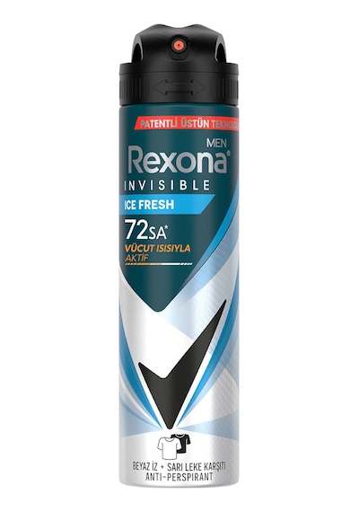 Rexona Men Erkek Sprey Deodorant Invisible Ice Fresh 150 Ml 5 Adet