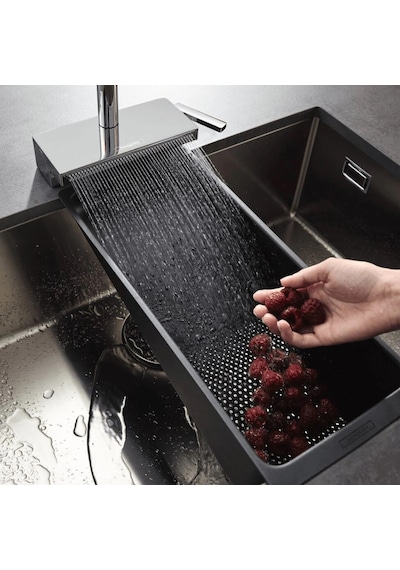 Hansgrohe Aquno Select M81 Spiralli Eviye Bataryası Sbox Krom Krom
