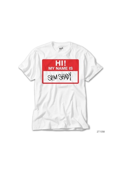 Eminem Hi My Name İs Beyaz Tişört