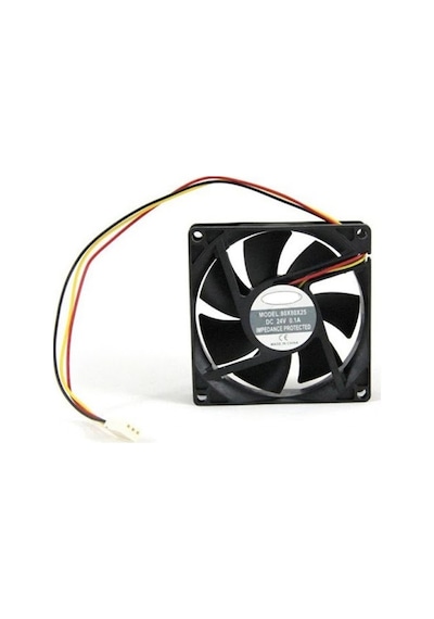 8Cm 2.5Cm 25Mm 24V Fan 80X80X25 24V Dc 3P Kablolu