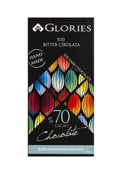 4 Adet Glories %70 Kakao Vegan Çikolata 100 G