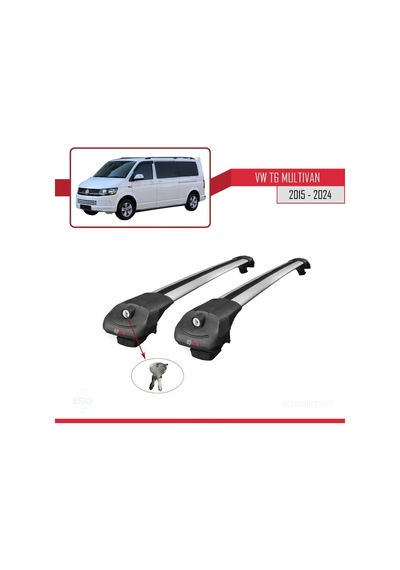 Volkswagen Multivan T6 2015 Ve Sonrası İle Uyumlu Ace-1 Ara Atkı Tavan Barı Gri