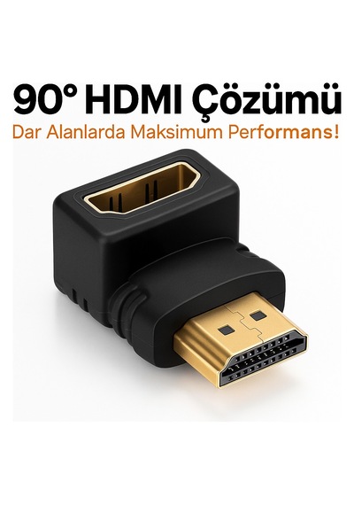 Hdmı 90 Dönüştürücü Dirsek Dişi Erkek Hdmı Aparat Dik Hdmı L 90 Derece Hdmı 1