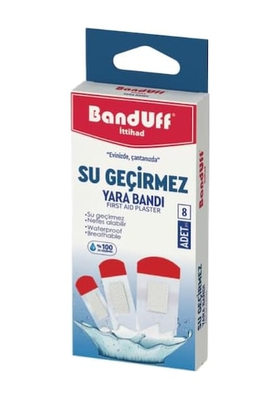 Banduff Su Geçirmez Yara Bandı 3'lü Paket 24 Adet