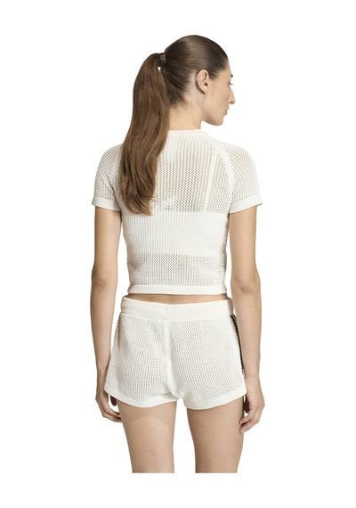 Ke0200-k Adidas Crochet Tee Kadın T-shirt Beyaz Ke0200-k