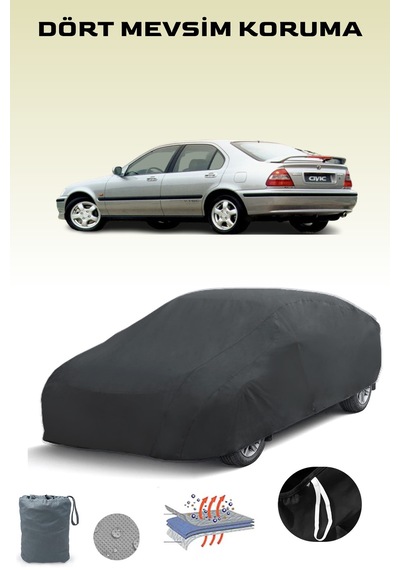 Siyah Honda Civic 6 Hatchback Araba Brandası, Oto Örtüsü, Araba Çadırı Siyah