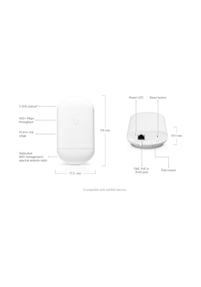 Ubiquiti Nanostation Ns-5acl 5 Ghz Airmax Ac Erişim Noktası