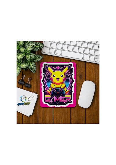 Pikachu Baskılı Oyuncu Mousepad 0237