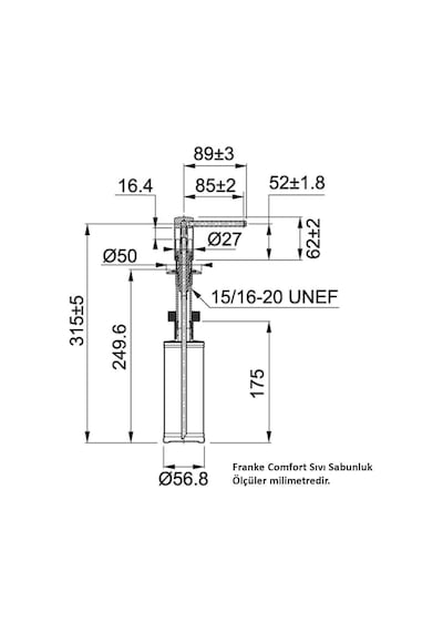 Franke Comfort Sıvı Sabunluk Bianco Renk