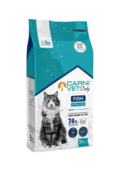 Carni Vet Daily Balıklı Kısırlaştırılmış Kedi Maması 5 Kg