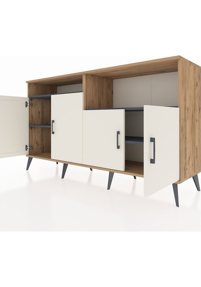 Hyperion Konsol 4 Raflı 4 Kapaklı 176x44x99 Çam-aytaşı/antrasit Atlas Çam/aytası - Atlas Çam Hyperion Konsol 4 Raflı 4 Kapaklı 176x44x99 Çam-aytaşı/antrasit Atlas Çam/aytası - Atlas Çam