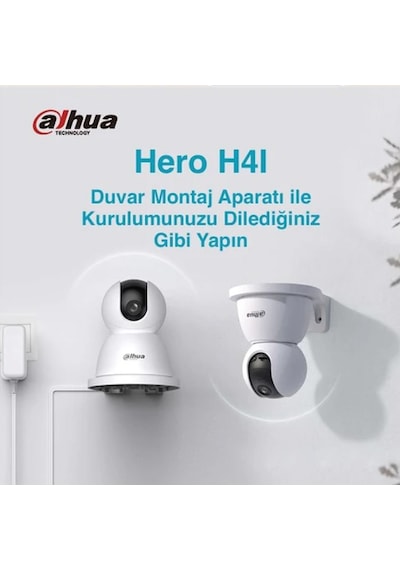 Dahua Hero H4ı Indoor 360 Hareketli, Gece Görüşlü, Akıllı Takipli Güvenlik Kamerası
