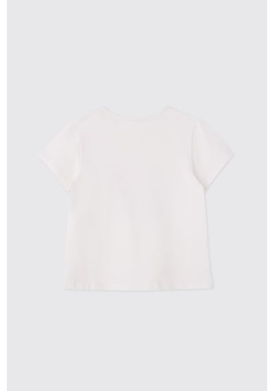 Panço Kız Çocuk Şort Tişört 2'li Pembe Alt Üst Takım 2611gk17010