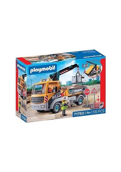 Playmobil Construction Truck With Crane 71750