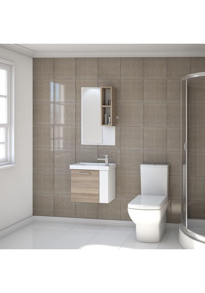 Denko Step 50 Cm Alize Banyo Dolabı Üst Modülü Çok Renkli
