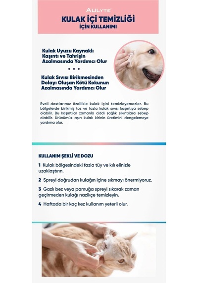 Kedi Köpek Göz, Kulak, Çene, Ağız Bakım Spreyi